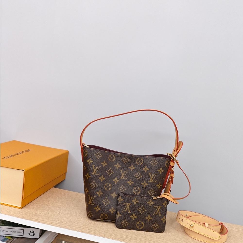 Louis Vuitton Brown Monogram Shoulder Bag Set